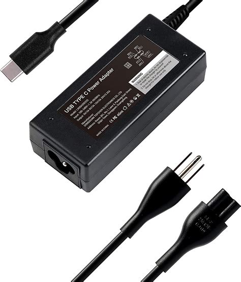 65W 45W USB Type-C AC Charger for Dell Chromebook 3100 3400 2-in-1 Laptop Power Supply Adapter Cord