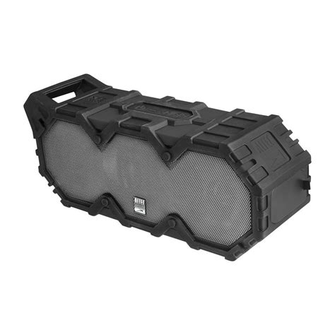 Altec Lansing IMW888-BLG Super Lifejacket Rugged Waterproof Bluetooth Speaker, Water Resistant, Multiple Pairing of Speakers, Built-in Lithium Battery, Aluminum Exterior, Black