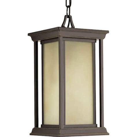 Exclusive Special Endicott Collection 1-Light Etched Umber Linen Glass Craftsman Outdoor Post Lantern Light Antique Bronze