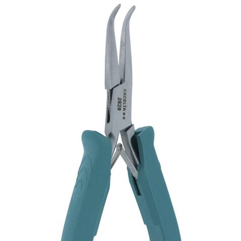 Excelta 2829 Plier, Bent Nose, 5.75" Overall Length, Stainless Steel