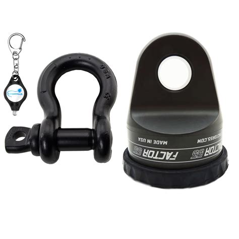 Limited Stock Factor 55 ProLink XXL Loaded Shackle Mount with Titanium Pin & Rubber Guard (24,000 Lbs) (OD Green)