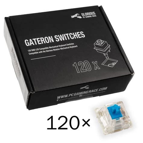 Hottest Sale Glorious PC Gaming Race Gateron Blue SWITCHES (120 Stã¼Ck)