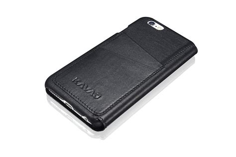 KAVAJ iPhone 6S/6 Case Leather Dallas Black - Genuine Leather Cover with Business Card Holder. Slim Fit Flip Case As Premium Accessory for Original Apple iPhone 6S and 6 Doubles As A Wallet.