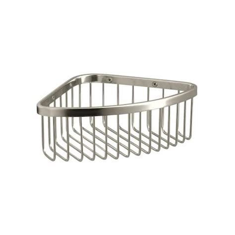 KOHLER K-1896-SN Medium Shower Basket, Vibrant Polished Nickel