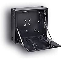 Kenuco Heavy Duty 16 Gauge DVR Security Lockbox with Fan (Black 24'' x 21'' x 7'')