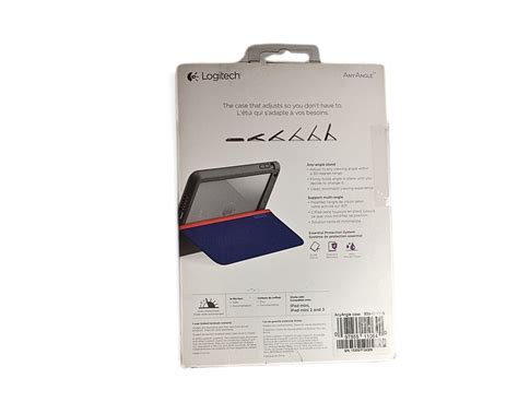 Product Deal Logitech AnyAngle Protective Case with Any Angle Stand for iPad Mini - Red/Blue