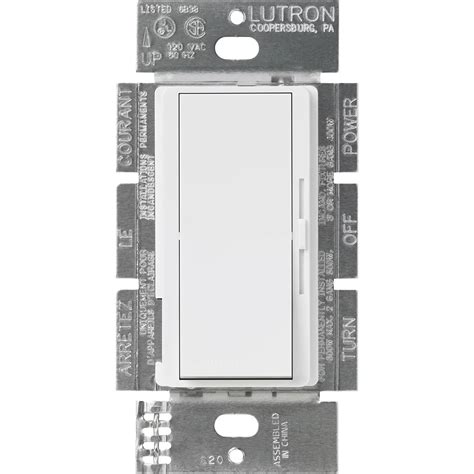 Best Deal 🛒 Lutron DVSTV-WH Diva 8 Amp 3-Way/Single-Pole 0-10V Dimmer, no Neutral Required, White