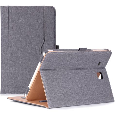 ProCase Galaxy Tab E 9.6 Case – Vintage Stand Folio Case Cover for Galaxy Tab E 9.6"/ Tab E Nook 9.6-Inch Tablet (SM-T560 / T561 / T565 and SM-T567V Verizon 4G LTE Version) -Grey