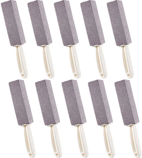 Flash Deals - 50% OFF Pumice Stones for Cleaning with Handle Pumice Sticks for Removing Toilet Bowl Ring, Bath, Household, Kitchen (10 Packs)