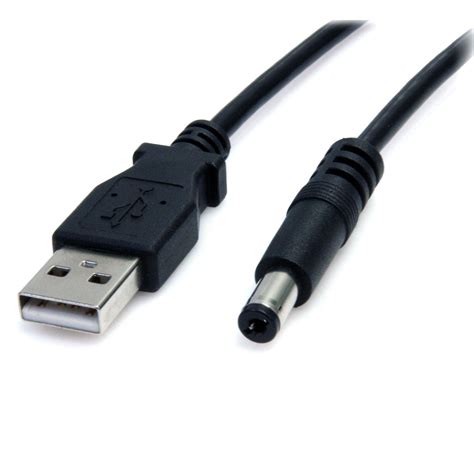 Buy 1 get 1 StarTech.com 3 ft. (0.9 m) USB to Type H Barrel 5V DC Power Cable - USB to 3.4mm Power Cable - 5V DC Type H - Black - Bluetooth Charger (USB2TYPEH)