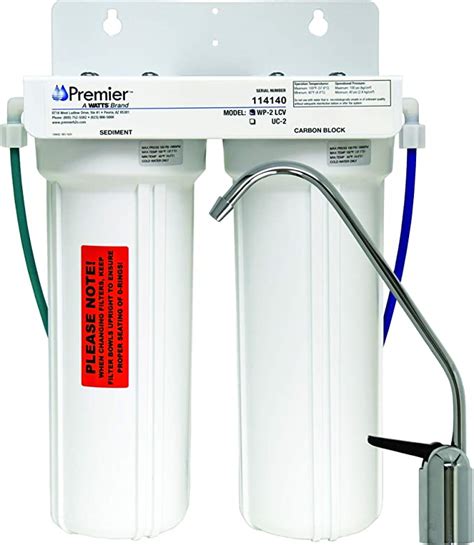 Watts Premier WP500313 WP2-LCV 2-Stage Under-Counter Lead & VOC Reducing Drinking Water Filtration System
