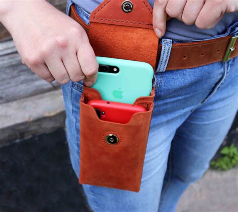 iPhone 7/8 Japan Leather Phone Belt Case - Green